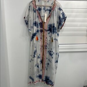 Tie-Dye Kaftan Dress